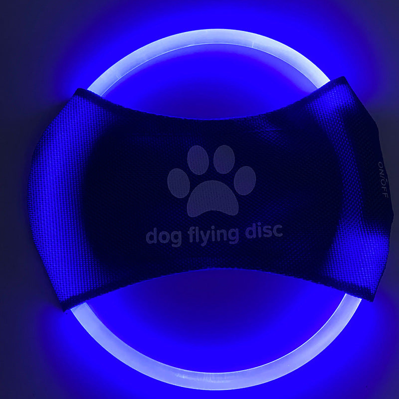 LED Glowing Dog Flying Disc – Light-Up Frisbee for Night Play & Training