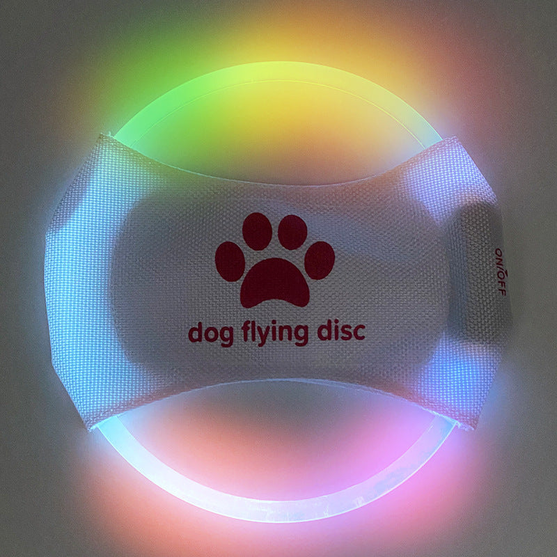 LED Glowing Dog Flying Disc – Light-Up Frisbee for Night Play & Training